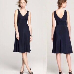 J.Crew silk crepe A-line dress